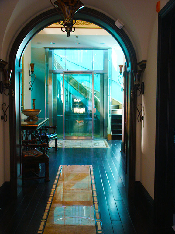 Luxury home design with elevator