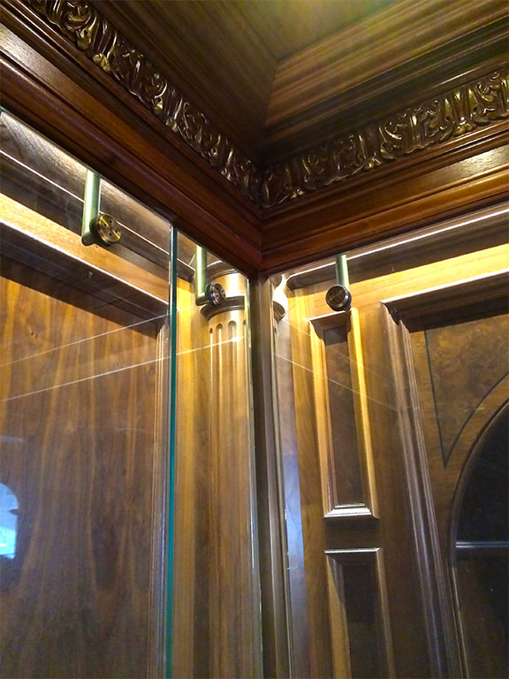 Classic glass elevator