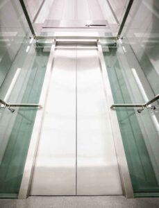 glass in elevator